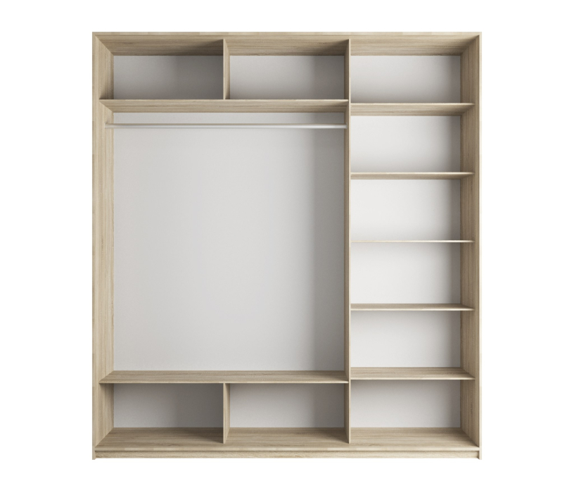 Шкафы-купе, Шкаф-купе Экспресс Экспенс трио 2400 x 2400 x 600