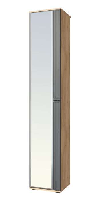 Шкафы одностворчатые, Шкаф-пенал Эмилия ЭЛ-12К с зеркалом