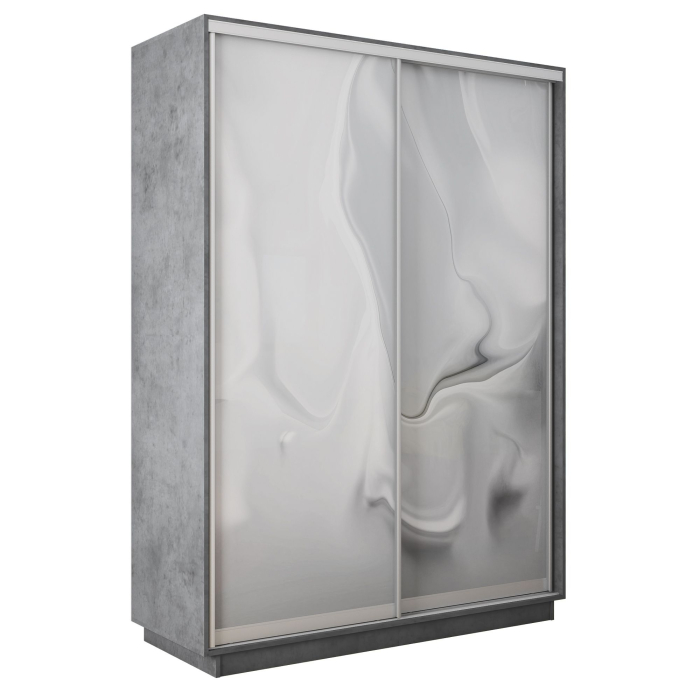 Шкафы-купе 2-х дверные, Шкаф-купе Экспресс 2-х дверный Фотопечать Шелк Стекла 160х60х220
