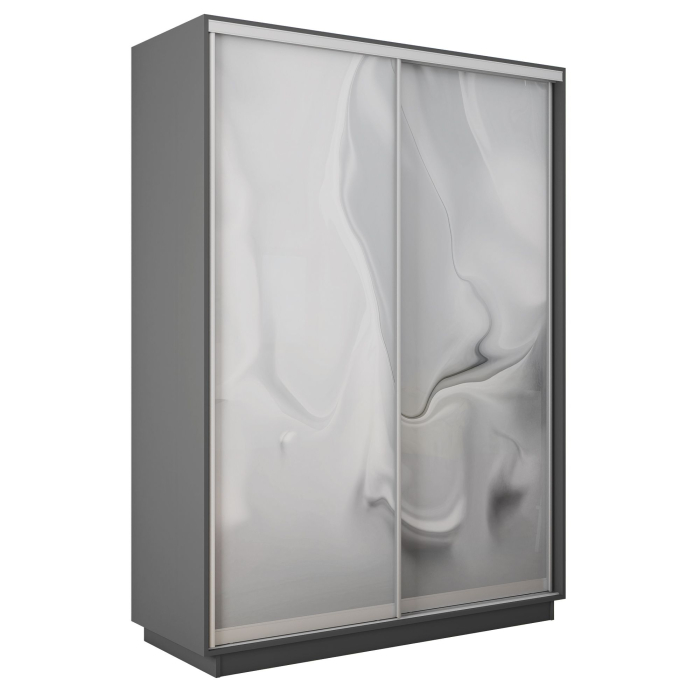 Шкафы-купе 2-х дверные, Шкаф-купе Экспресс 2-х дверный Фотопечать Шелк Стекла 120х45х240