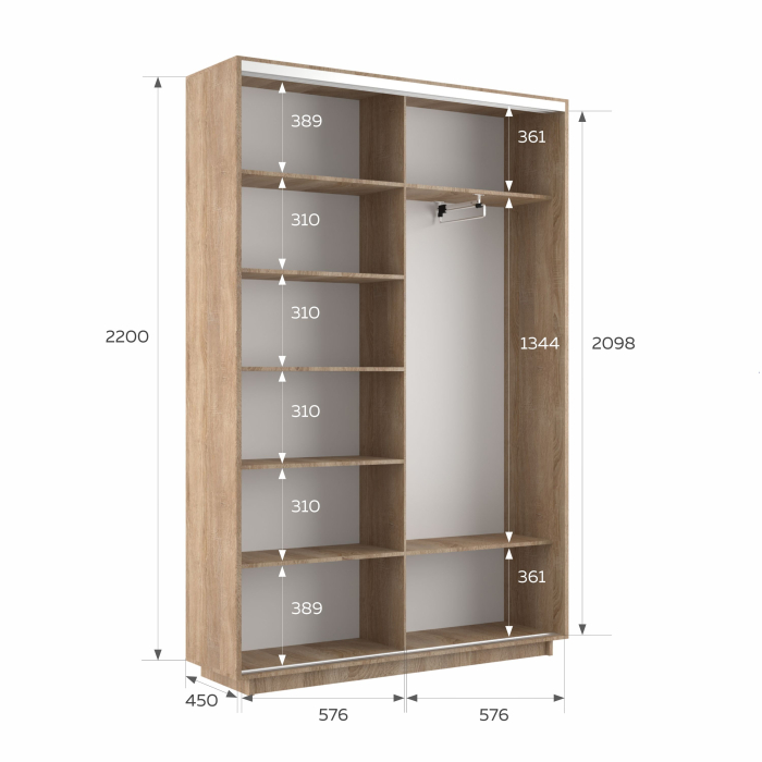 Шкафы-купе 2-х дверные, Шкаф-купе Экспресс 2-х дверный Фотопечать Шары Стекла 120х45х220