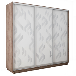 Шкаф-купе Экспресс 3-х дверный Фотопечать Ленты Стекла 180х45х240