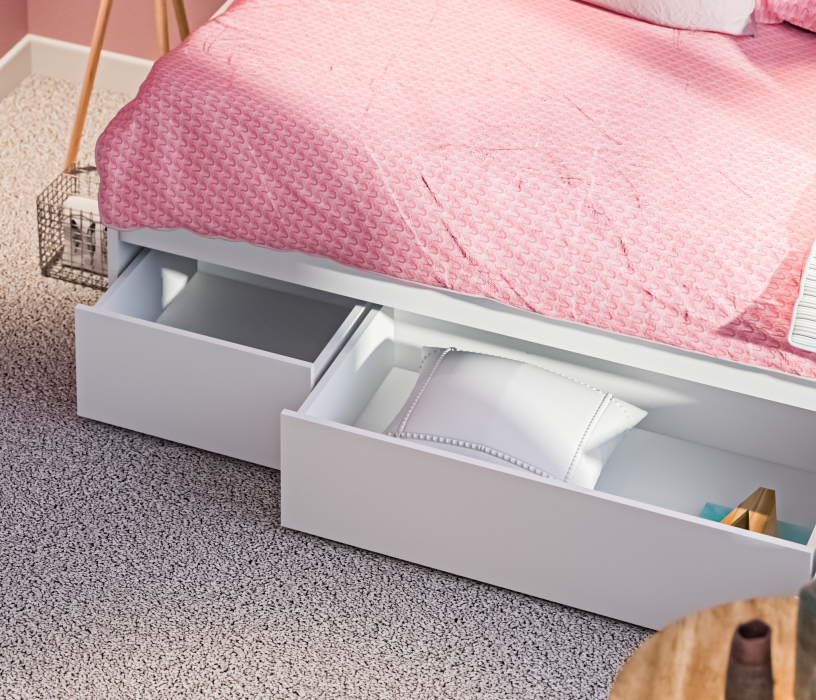 Кровати 90 см, Терра Кровать СБ-3149/1 с ящиками, основание СБ-3343 в подарок!