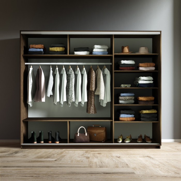 Шкафы-купе 3-х дверные, Шкаф-купе Экспресс 3-х дверный Фотопечать Квадрат Стекла 240х60х240