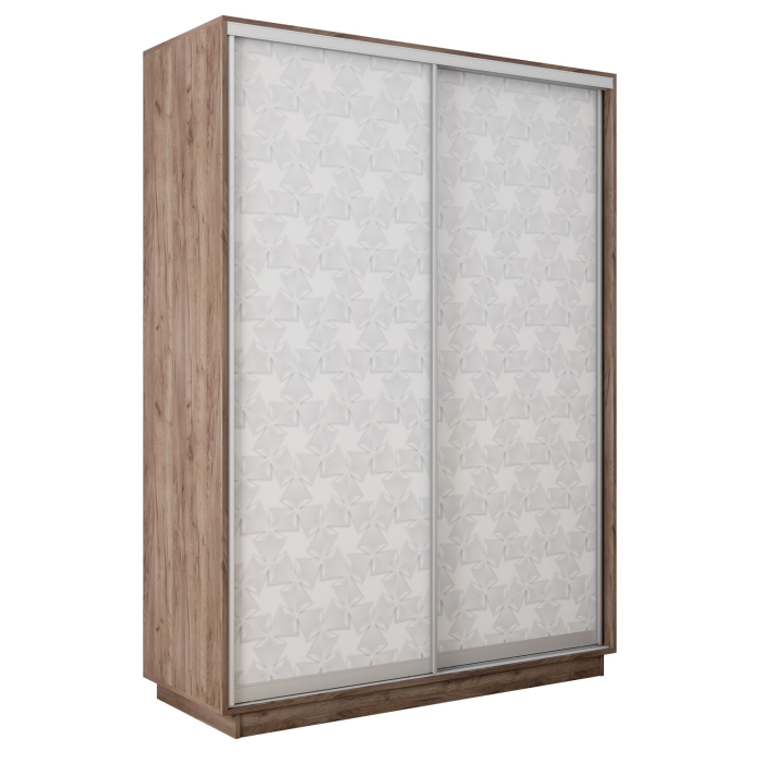 Шкафы-купе 2-х дверные, Шкаф-купе Экспресс 2-х дверный Фотопечать Калейдоскоп Стекла 120х45х240