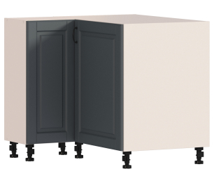 Регина РСУ-90 Шкаф-стол угловой разнстПесочный/МДФ Серый матовый