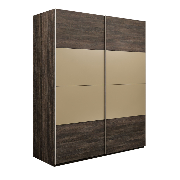 Шкафы-купе 2-х дверные, Шкаф-купе Эста 2-х дверный ДСП/Стекла фисташка/Доводчик 180х66х240