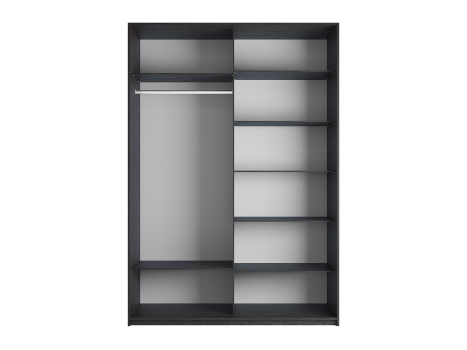 Шкафы-купе 2-х дверные, Шкаф-купе Прайм 2-х дверный ДСП/Стекло хаки/Доводчики 140х57х230