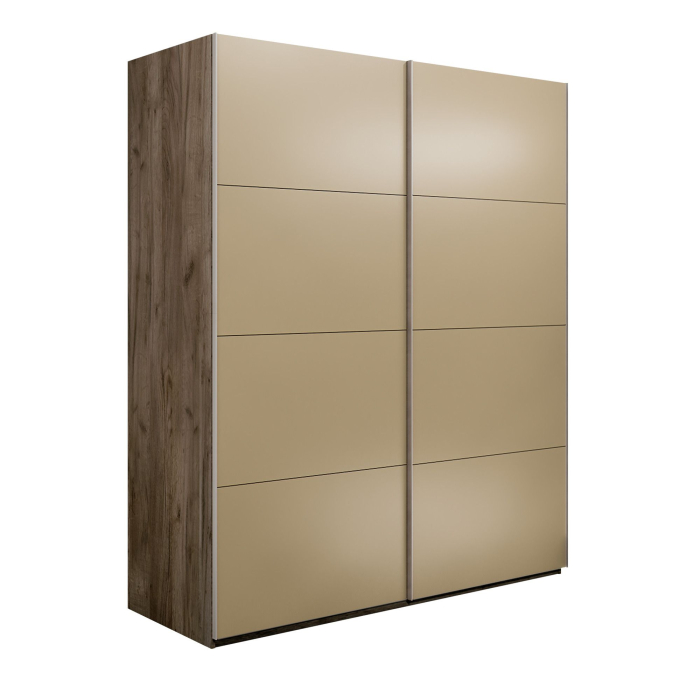 Шкафы-купе 2-х дверные, Шкаф-купе Эста 2-х дверный Стекла фисташка/Доводчик 160х66х240