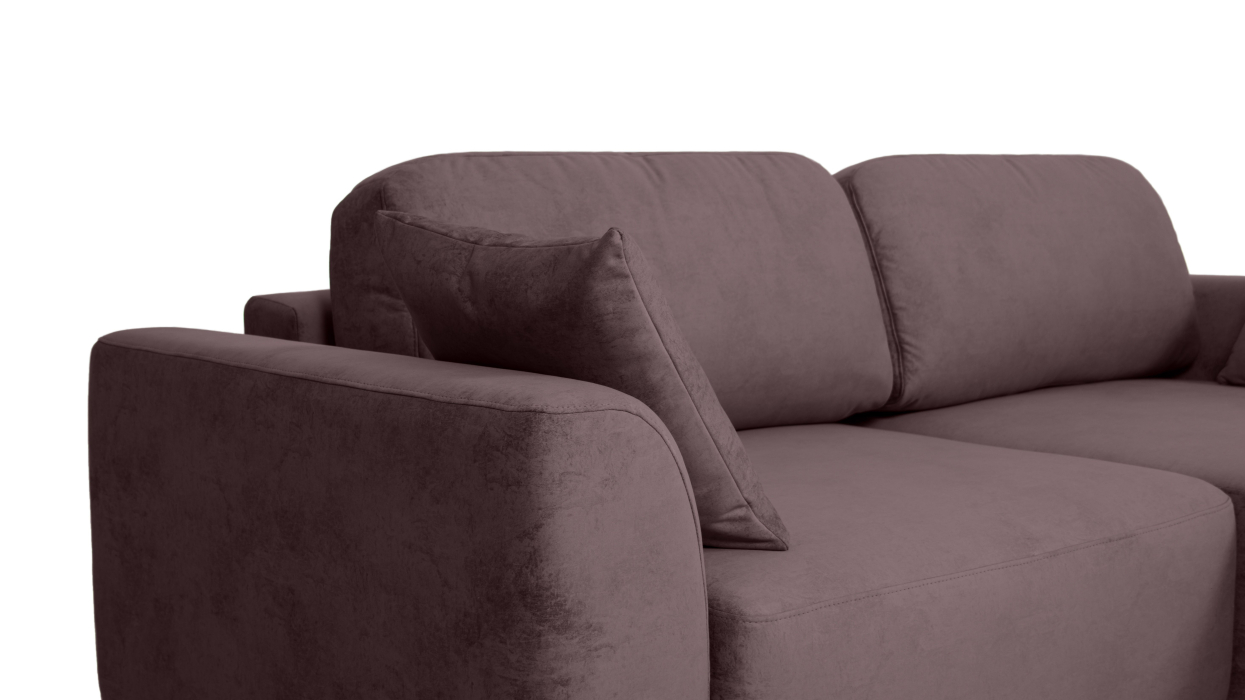 Диваны угловые в гостиную, Диван угловой Trump mini, велюр