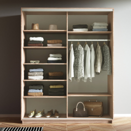 Шкаф-купе Экспресс 2-х дверный Фотопечать Ленты Стекла 160х60х220