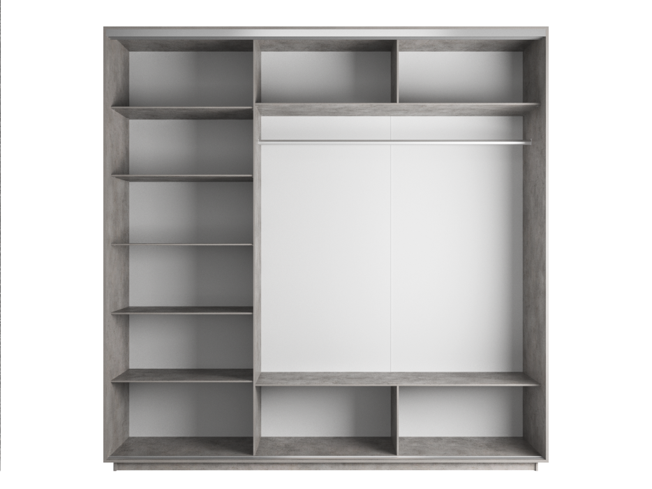 Шкафы-купе, Шкаф-купе Экспресс Элемент трио 2400 x 1800 x 600