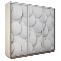 Шкаф-купе Экспресс 3-х дверный Фотопечать Шары Стекла 240х45х220