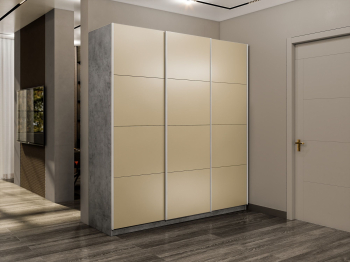 Шкаф-купе Прайм 3-х дверный Стекла фисташка/Доводчики 180х57х230