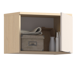 Полка Афина СБ-3320 Дуб Винченца/Кашемир серый