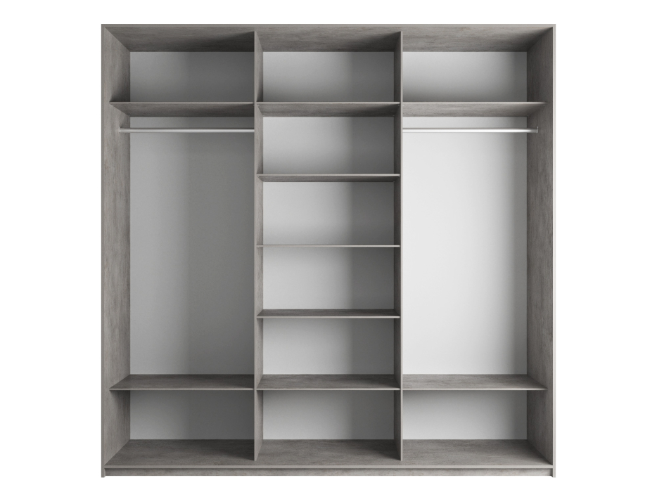 Шкафы-купе 3-х дверные, Шкаф-купе Эста ДСП+Зеркало+ДСП 300х66х240