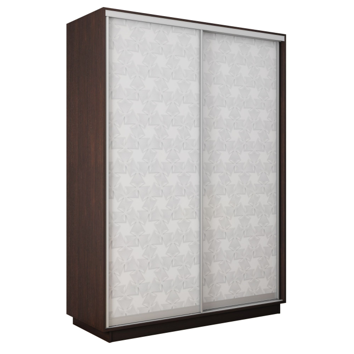 Шкафы-купе 2-х дверные, Шкаф-купе Экспресс 2-х дверный Фотопечать Калейдоскоп Стекла 160х45х220