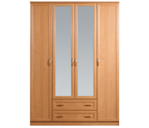 Джорджия СБ-074 Шкаф 4-х дверный с зеркалом