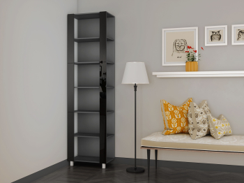 Стеллаж модульный Универсальный 35х44х240 Черное стекло