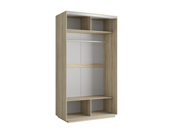 Шкаф-купе Экспресс Хит 2х дверный ДСП/Зеркало 120х60х220