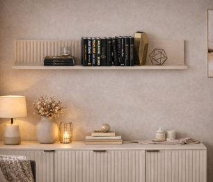 Полка Турин СБ-3569 Кашемир серый,МДФ Кашемир