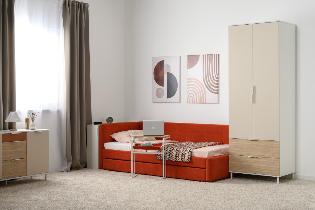 Для одежды, Шкаф Марвэл 16.317.02, белый, сатин, плэйн