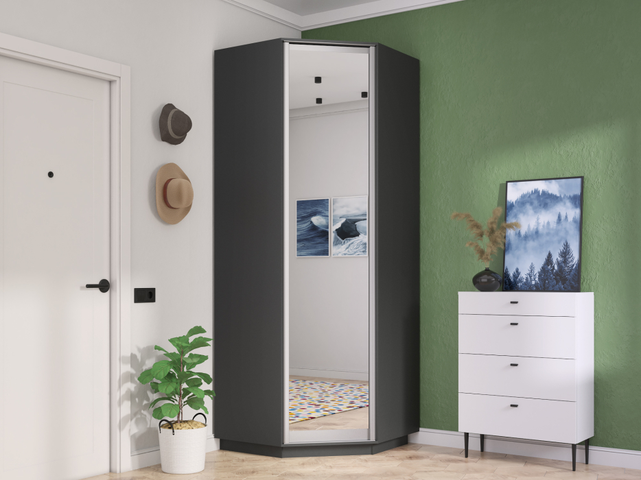 Для одежды, Шкаф распашной Угловой Экспресс, 90х90х240 см