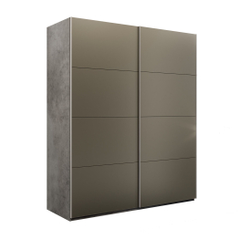Шкаф-купе Эста 2-х дверный Стекла хаки/Доводчик 200х66х240