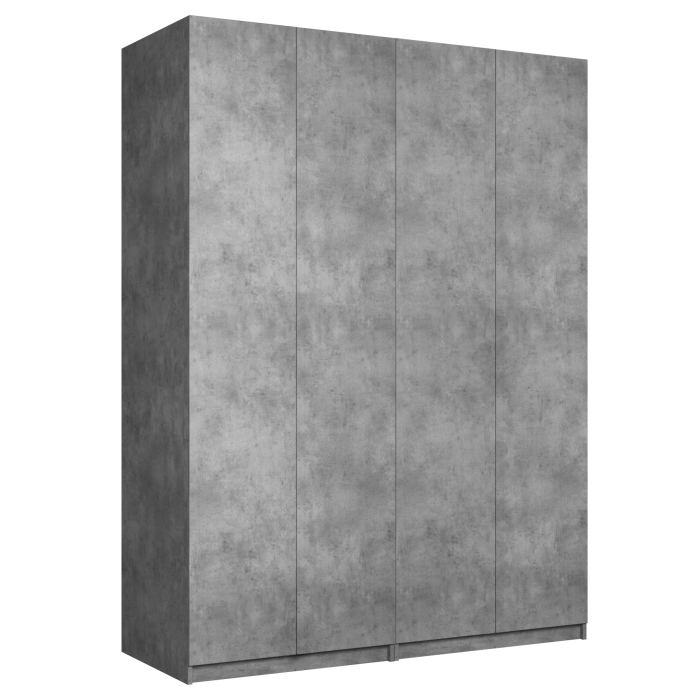 Шкафы распашные, Шкаф складной Е1 Локер ("Гармошка" с системой Push to Move/Левый162х52.5х220 см, с модулем