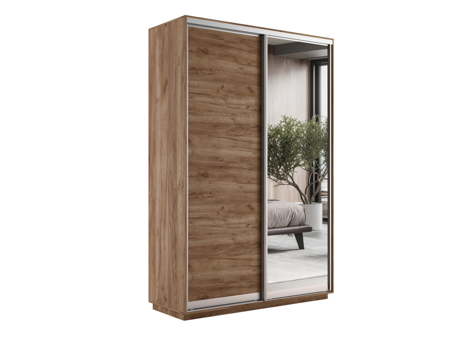 Шкафы-купе 2-х дверные, Шкаф-купе Экспресс Медиум дуо 2200 x 1600 x 450