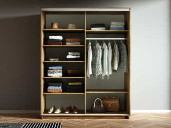 Шкаф-купе Экспресс 2-х дверный Фотопечать Квадрат Стекла 120х60х220