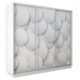 Шкаф-купе Экспресс 3-х дверный Фотопечать Шары Стекла 210х60х240