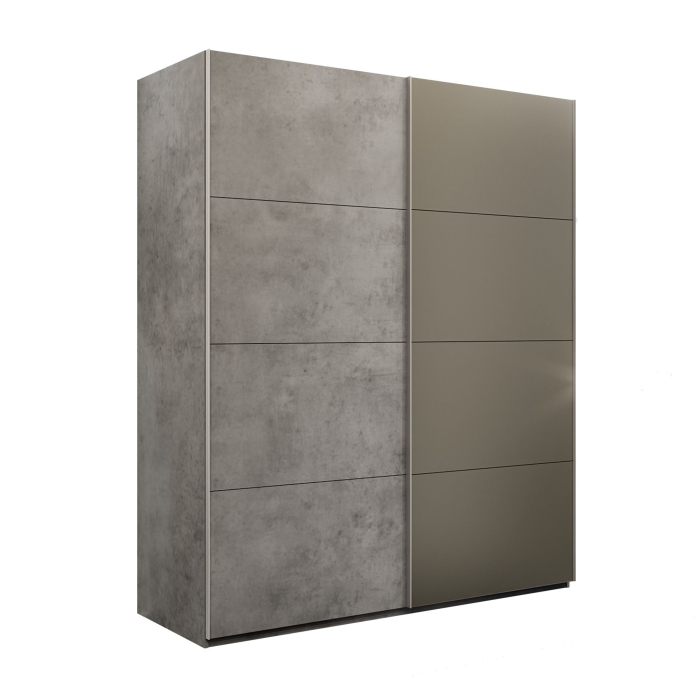 Шкафы-купе 2-х дверные, Шкаф-купе Эста 2-х дверный ДСП/Стекла хаки/Доводчик 200х66х240