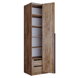 Шкаф Локер 2-х дверный (Гармошка) доп. полки + модуль