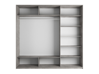 Шкаф-купе Прайм 3-х дверный Стекла пудра/Доводчики 210х57х230