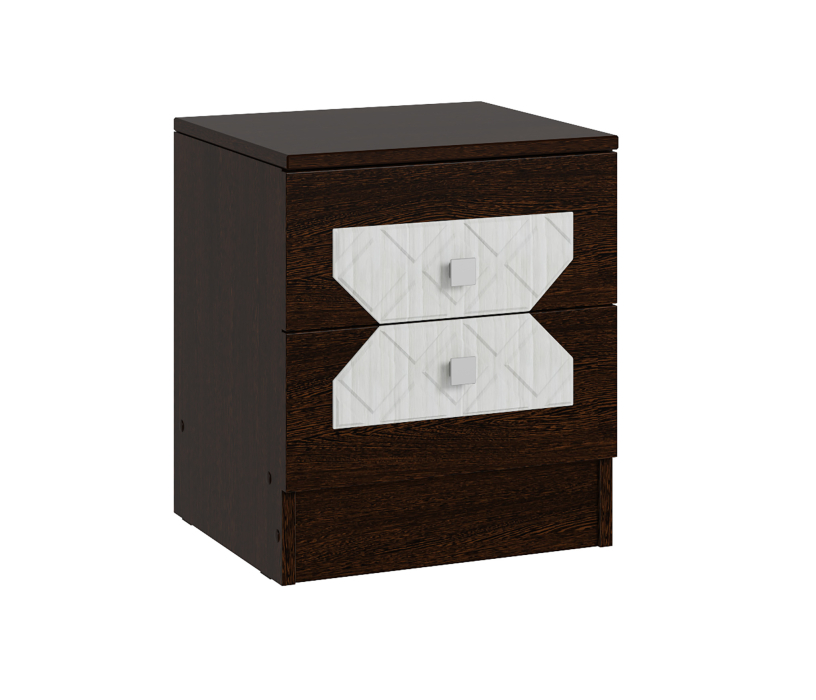 Прикроватные тумбы, ЛДСП Тумба прикроватная НИКОЛЬ Венге-Лиственница светлая
