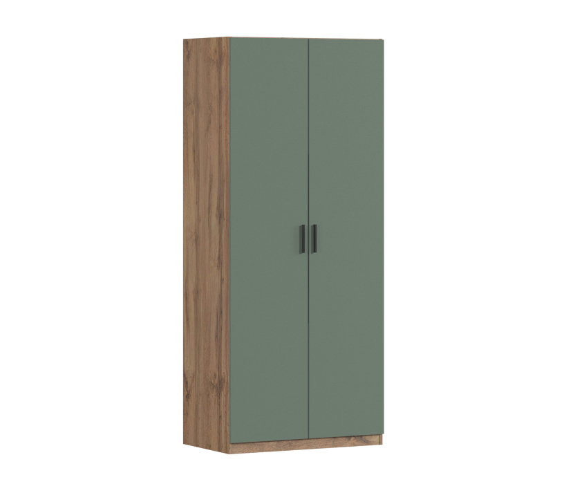 В спальню, Шкаф двухдверный Макс 1000 мм, вариант №3 (ЛДСП, корпус дуб вотан)