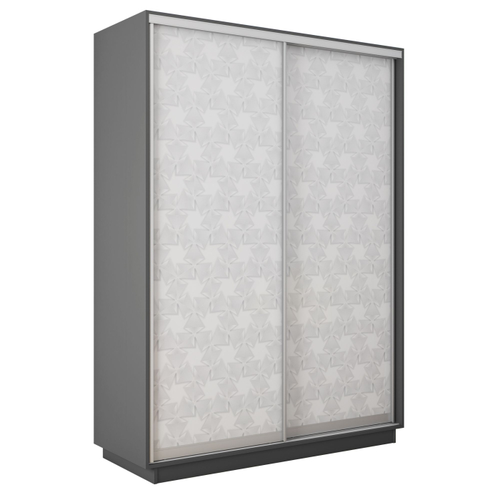 Шкафы-купе 2-х дверные, Шкаф-купе Экспресс 2-х дверный Фотопечать Калейдоскоп Стекла 120х45х220