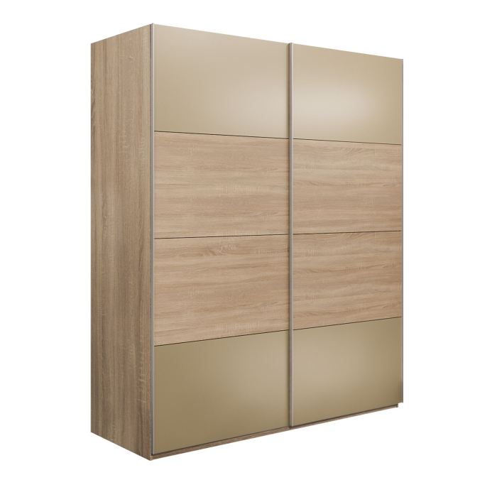 Шкафы-купе 2-х дверные, Шкаф-купе Эста 2-х дверный ДСП/Стекла фисташка/Доводчик 180х66х240