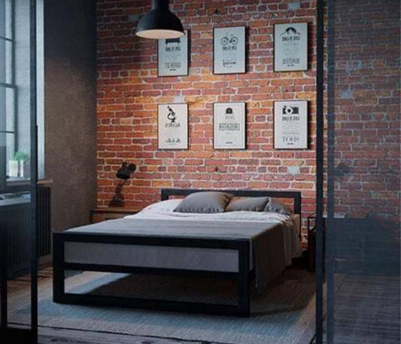 Кровати 140 см, Кровать в стиле лофт Ричмонд 1.4