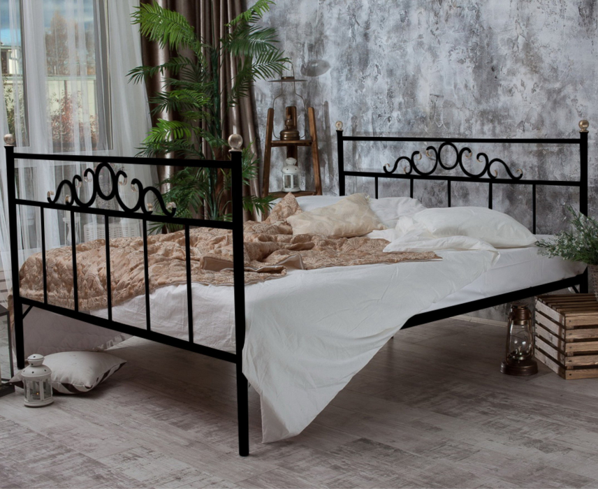 Кованые кровати, Кованая кровать Сандра1.6 с двумя спинками