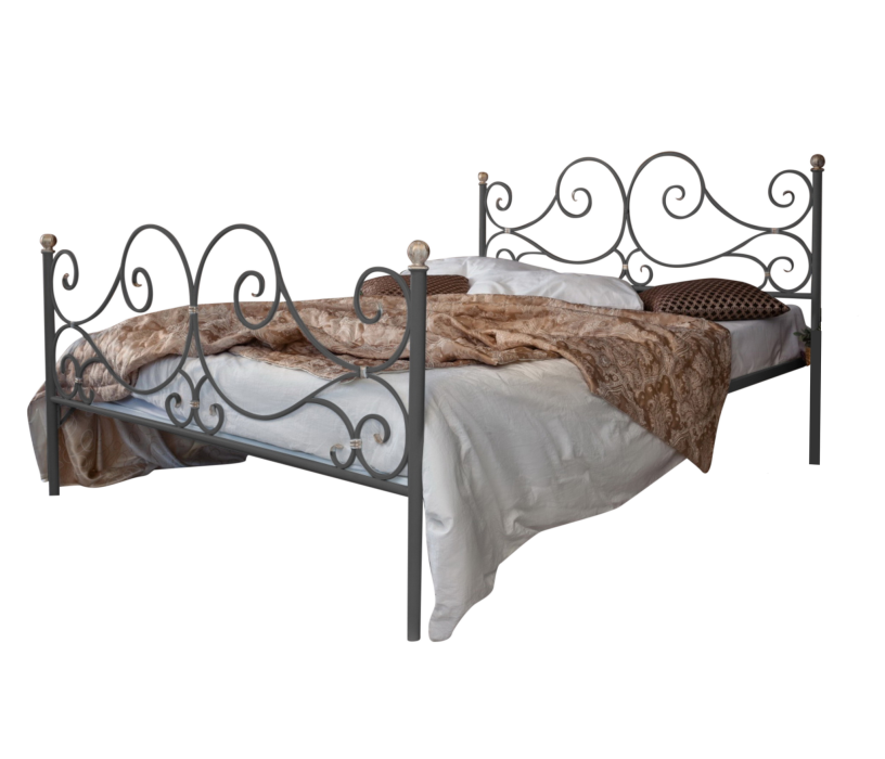 Кованые кровати, Кованая кровать Верона 1.4 с двумя спинками