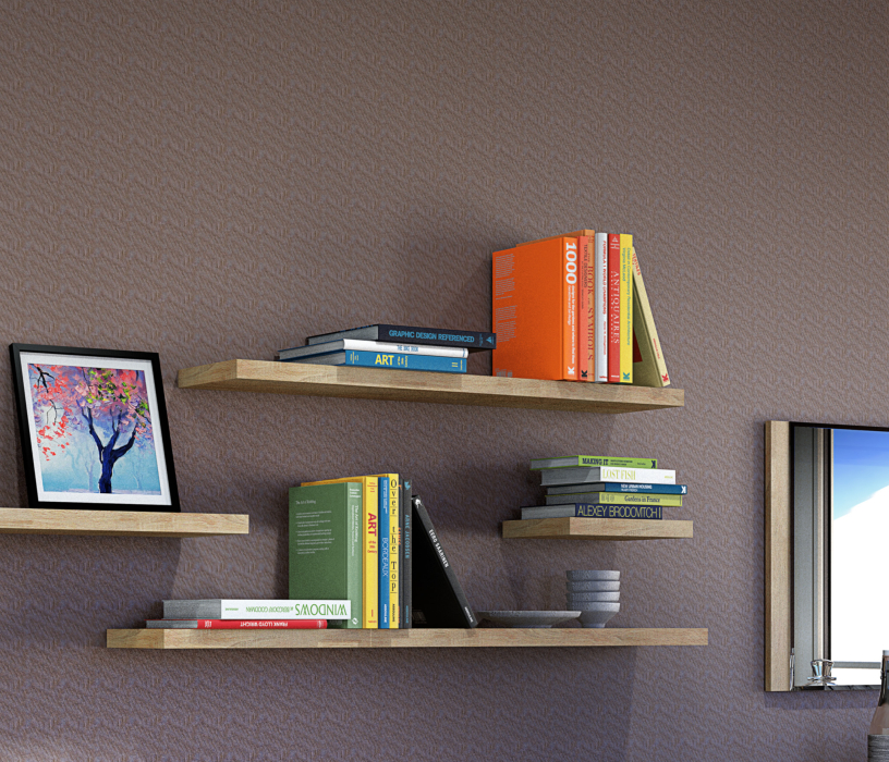 Настенные полки, Полка Дионис СБ-2364/1 Дуб Сонома