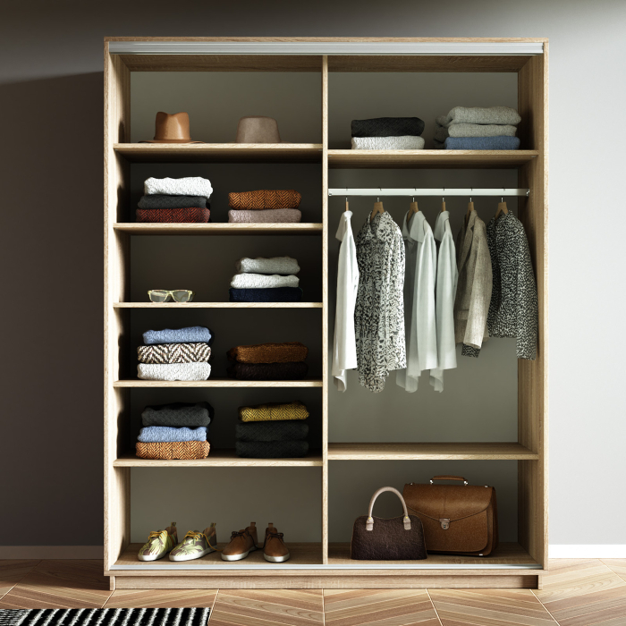 Шкафы-купе 2-х дверные, Шкаф-купе Экспресс 2-х дверный Фотопечать Ленты Стекла 160х60х240