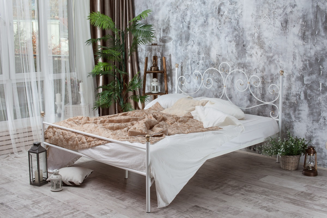 Кованые кровати, Кованая кровать Флоренция 1.8 с одной спинкой