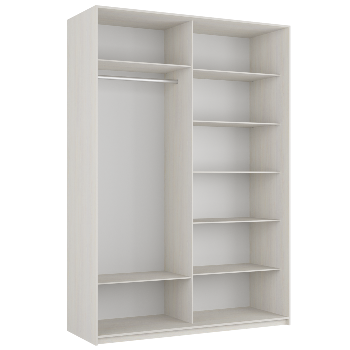 Шкафы-купе 2-х дверные, Шкаф-купе Прайм 2-х дверный ДСП/Стекло черное/Доводчики 140х57х230