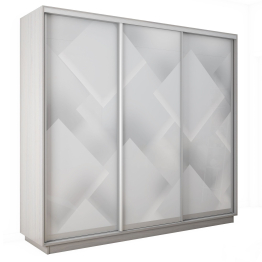Шкаф-купе Экспресс 3-х дверный Фотопечать Квадрат Стекла 240х60х220