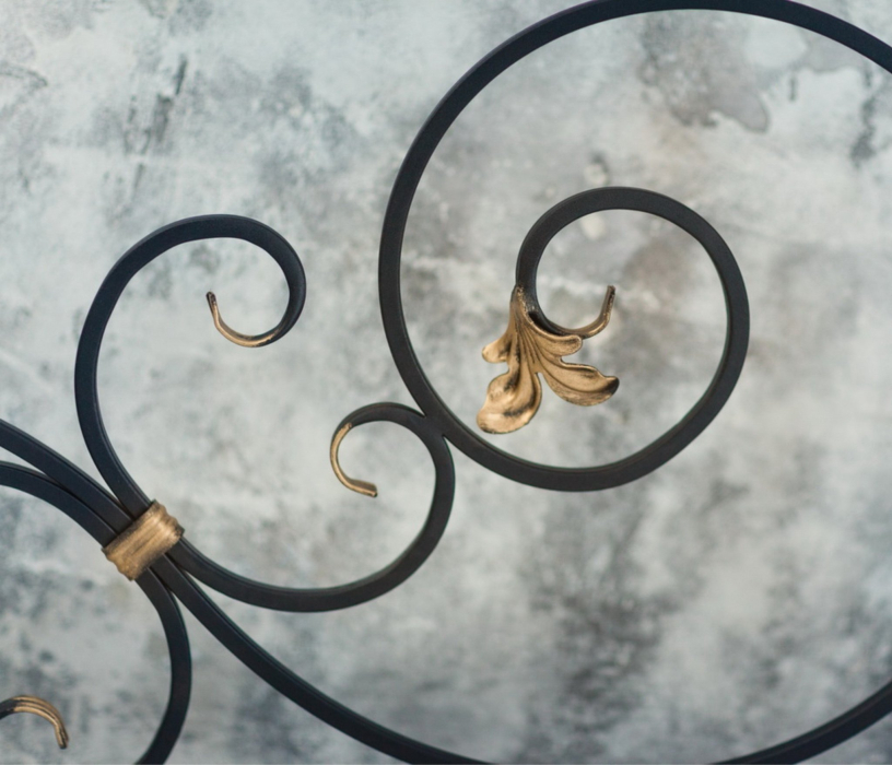 Кованые кровати, Кованая кровать Афина 1.4 с одной спинкой