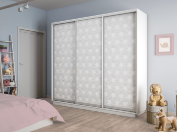 Шкаф-купе Экспресс 3-х дверный Фотопечать Калейдоскоп Стекла 180х60х220