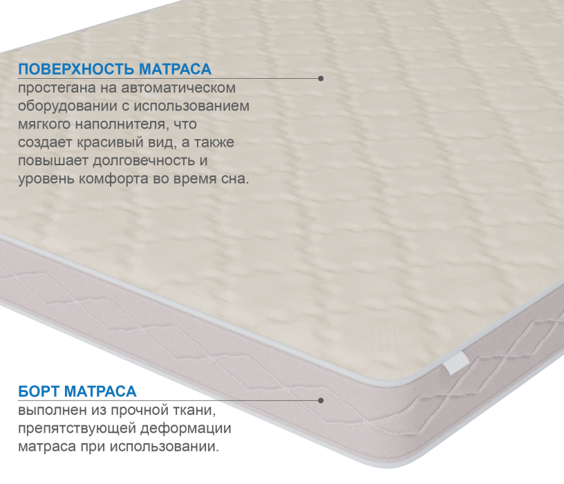 Беспружинные матрасы, Матрас Классик-Кармен плюс 1200х1900